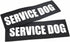 2 Pack Reflective Service Dog Patches with Hook Back for Pet Collar, Vest, and Harness - 3 Sizes