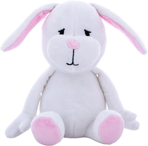 Blueberry Pet 6" Squeaky Plush Dog Toy, Pure Bunny Rabbit Design for Small Dogs