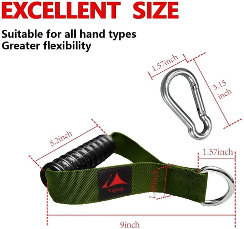 Heavy Duty Gym Exercise Handles Attachment for Cable Machine, Resistance Band, Home Fitness Equipment