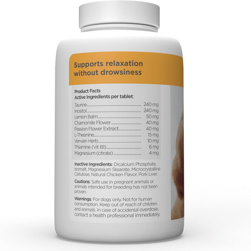 maxxipaws maxxicalm Natural Calming Supplement for Dogs - 120 Tablets, Non-Drowsy