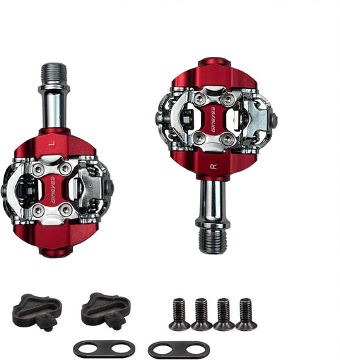 Mountain Bike Clipless Pedals Compatible with Shimano SPD, Easy Clip in & Out