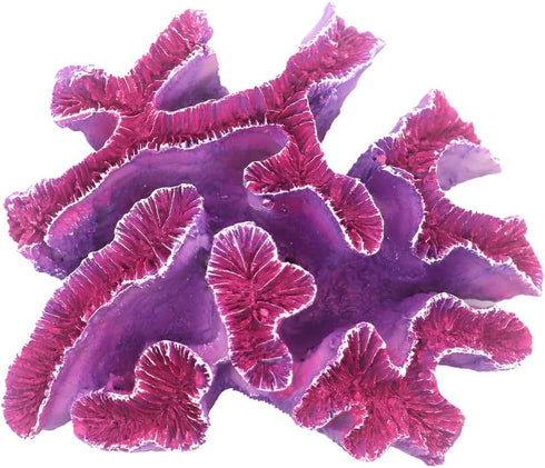 Coral Reef Aquarium Decorations, Big Fish Tank Ornaments in Pink and Purple
