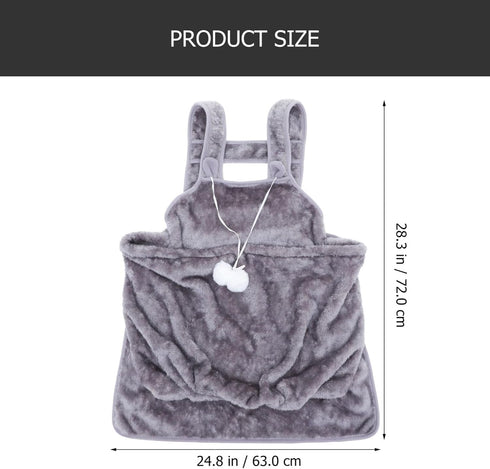 Pet Carrier Bag, Portable Outdoor Chest Apron Pouch for Small Pets, Warm Sleeping Bag for Kittens and Puppies