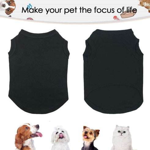 Dog Shirts Pet Clothes, 3pcs Puppy Vest T-Shirt Sleeveless Costumes, Soft and Breathable Apparel for Small Dogs and Cats