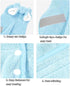 JUSHZ Microfiber Dog Towels for Drying Medium Small Drying Towel Absorbent Robe Coat Pet Hooded Bathrobe Absorbent