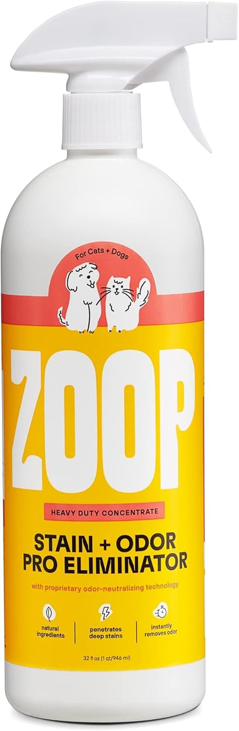 Zoop Pet Stain and Odor Pro Eliminator Spray | Enzymatic Cleaner for Dog and Cat Urine, 32 oz.