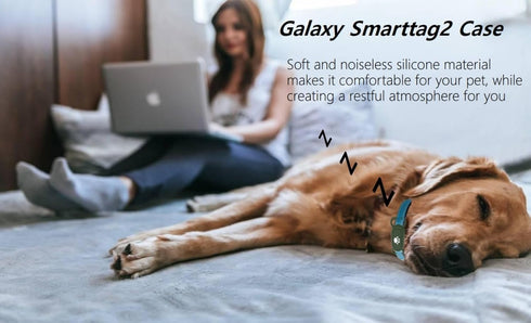 5 Pack Dog Collar Holder for Samsung Galaxy Smarttag 2, Waterproof Silicone Tracker Case Holder for Pets