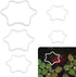 5pcs Aquarium Floating Plant Rings, Foam Flower Shaped Fish Feeding Rings, Duckweed Food Ring for Fish Tank (White)