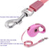 Secfanya Retractable Dog Leashes - Pet Lead for Small Medium Large Dogs up to 33lbs, Pink