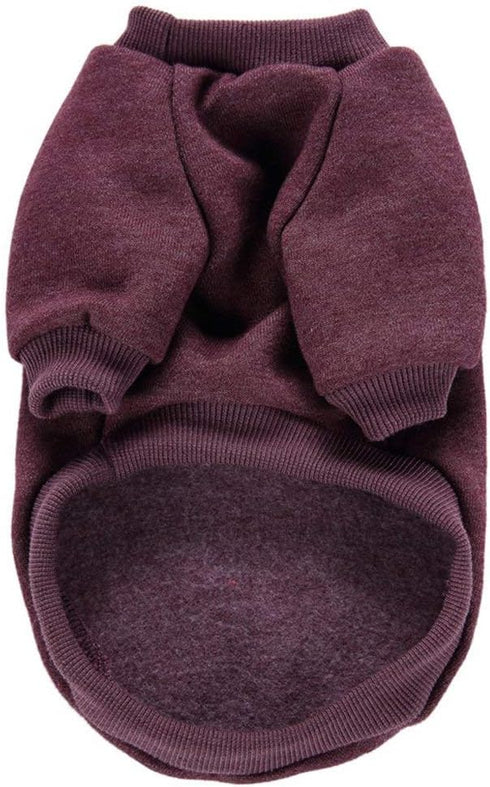 Pet Dog Classic Knitwear Sweater - Warm Winter Puppy Coat, Soft Sweater Clothing for Small Dogs (XXS, Brown)