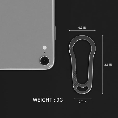 Titanium Carabiner Key Chain Clip for Keys, Heavy Duty Organizer for Men and Women