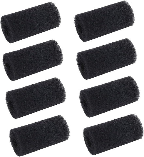 8 Pack Pre-Filter Sponge - Aquarium Pre Filter Foam Rolls 0.6” Intake Replacement Sponges for Fish Tank Filter