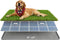 Large Dog Grass Pad with Tray, 34x22 Inch Puppy Potty Training System