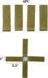JFFCESTORE Hook&Loop Adapter Strips - Tactical Morale Patches Panel Molle Strips Attachment for Tactical ID Patches