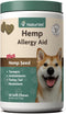 NaturVet Hemp Allergy Aid Supplement for Dogs - 60 Count for Healthy Skin & Respiratory Health