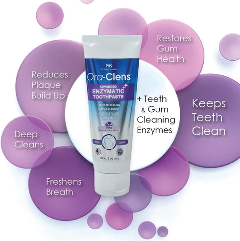 3 oz Advanced Enzymatic Toothpaste for Dogs, Peanut Butter Flavor Dog Toothpaste, Helps Clean Teeth & Freshen Breath