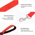 LED Dog Leash, USB Rechargeable Light Up Nylon Glowing Pet Leash for Night Walking (Red?)