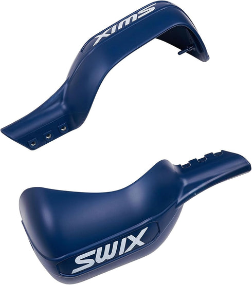 Swix Unisex Durable Lightweight Protective Full-Face Handguard for Alpine Skiing Winter Sports DD4 Blue Handle