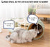 LEFTSTARER 2-in-1 Collapsible Cat Tunnel for Indoor Bed and Hideout - Pet Dog Rabbit Bunny Ferret Tunnel Tubes Toys