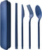 Reusable Utensils Set, Eco-Friendly BPA Free Plastic Travel Cutlery with Case, 1 Set Spoons and Forks for Picnic,