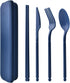 Reusable Utensils Set, Eco-Friendly BPA Free Plastic Travel Cutlery with Case, 1 Set Spoons and Forks for Picnic,