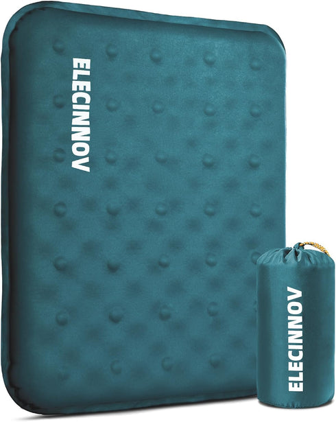 Inflatable Seat Cushion, Self Inflating Memory Foam Stadium Seat Cushion Lightweight Camping