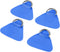 X AUTOHAUX 4 Pcs D Ring Patch - PVC Stainless Steel Triangle Shape D Ring Pad for Inflatable Boat Kayak Canoe