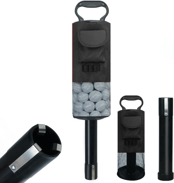 HOW TRUE Golf Ball Retriever, Portable Shag Bag Golf Ball Pick Up