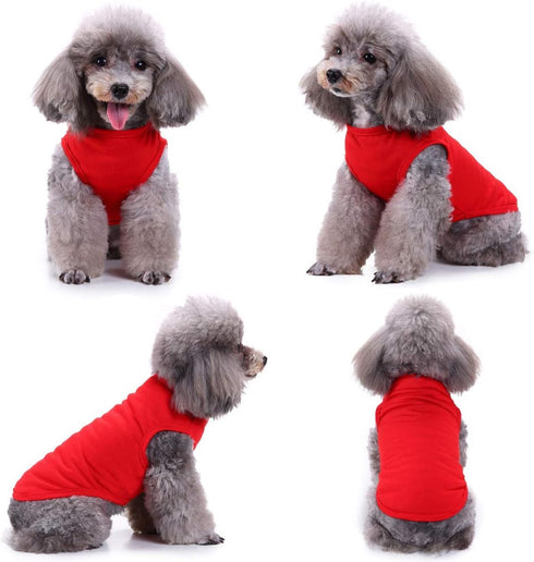 Dog Shirts Pet Clothes, 3pcs Puppy Vest T-Shirt Sleeveless Costumes, Soft and Breathable Apparel for Small Dogs and Cats