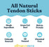 hotspot pets Beef Tendon Chews for Dogs (10 Pack) - 8 Inch All Natural, Grass-Fed Premium USDA Beef Stick Treats
