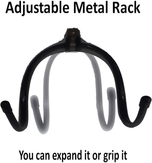 Pmsanzay Football Wall Mount Holder - Adjustable Display Rack for Football Helmet, Coats, and Sports Equipment