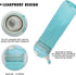 2-Pack 26oz 100% DEARART Grey and Sky Blue Water Bottles No Straw, Easy Clean BPA FREE Leakproof, Clear Bottle