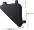Kisangel Bicycle Triangle Bag, Small Bike Frame Bag for Multi-function Vessel Tools, Black
