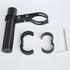 UPANBIKE Bike Handlebar Extender | Carbon Fiber Bracket with Aluminum Alloy Clamp for Speedometer (Black, 10cm)