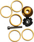 GANOPPER 1 1/8 Inch Headset Spacer with Stem Top Cap, Available in Black, Red, Blue, Gold