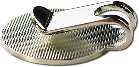 Golf Ball Marker Hat Clip, 0.96 Inch Stainless Iron Golf Gift for Men Women, 2 Hat Clips with 4 Golf Markers