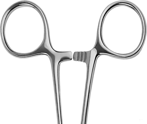 2pc 5 Inch Set SURGICAL ONLINE Versatile Angling Tools with Fishing Forceps - Stainless Steel, Curved & Straight