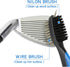 VIPMOON Golf Club Groove Sharpener Tool, Brush & Cleaner with Retractable Carabiner, for Wedge & Irons, U & V-Grooves