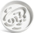 LE TAUCI Ceramic Slow Feeder Dog Bowls for Small Breed, 0.6 Cups Dog Food Dish for Fast Eaters, White