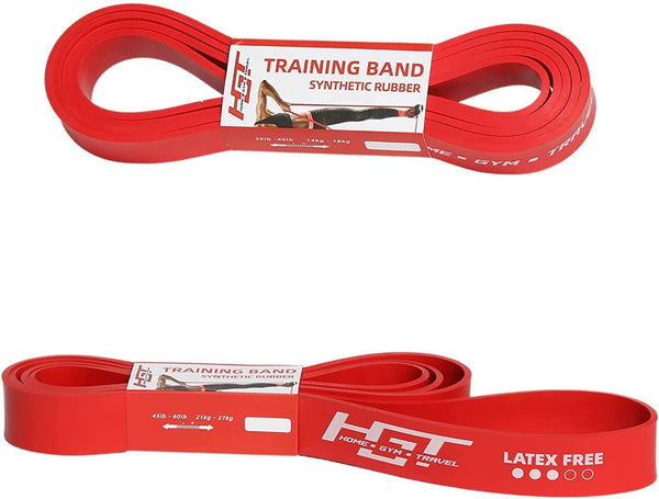 HGT Long Resistance Band, Extra Strength Latex-Free Workout Band for Home and Gym, Supports Yoga & Pilates