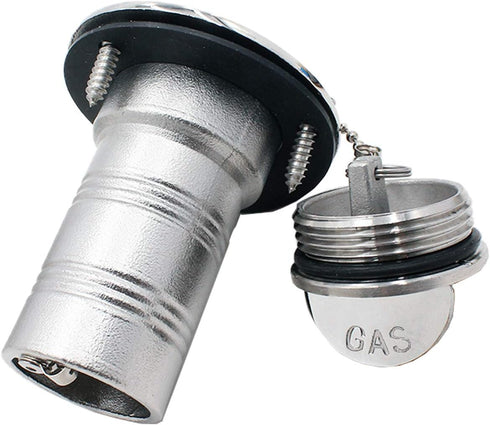 SHENGHUISS Boat Deck Fuel/Gas/Water/Waste Fill/Filler Tank Key, Marine 316 Stainless Steel Deck Filler for Yacht Caravan