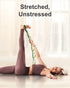 Tumaz Stretching Strap - 10 Loops Non-Elastic Yoga Strap for Physical Therapy, Yoga, Pilates, Flexibility - Extra