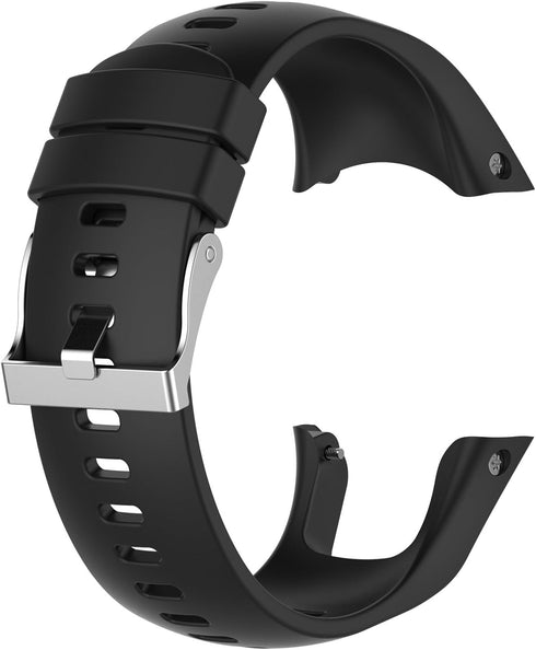 Replacement Soft Silicone Wristband Strap for Suunto Spartan Trainer Wrist HR, with Metal Buckle