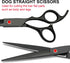 FAIGEO Set 5 in1) Professional Dog Grooming Scissors Stainless Steel Dog Grooming Kit - Thinning, Curved Scissors