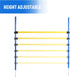 Dog Agility Training Equipment - Height Adjustable Jumper Hurdle Bar, Portable Obstacle Course Tool for Backyard