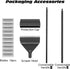 25.6inch 10 YOFOTHS Algae Scraper for Glass Aquariums Fish Tank Cleaner Tool with Blades Aluminum Alloy Long Handle