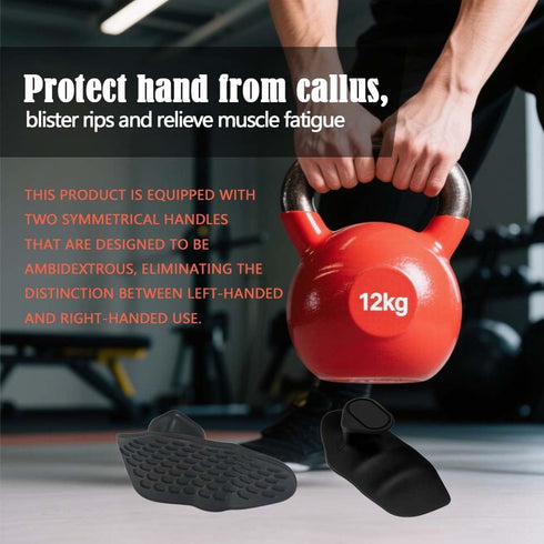 Anti-Slip Gym Workout Grips for Weight Lifting, Exercise Gloves with Ergonomic Hand Protection & Portable Design