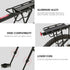 GOTOTOP Strong Alloy Rear Bike Rack, Black Pannier Bag Luggage Carrier, 55 Lbs Capacity with Reflector for Bike Cycle