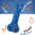 Super Tough Dog Bone, Blue - Tough Toy for Aggressive Chewers, Soft Fetch Dog Toy for Indoor and Outdoor Play