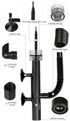 Aquarium Oil Filter, Aquarium Water Oil Protein Skimmer Fish Tank Skimmer Oil Remover with Flexible Tube for Aquarium Fish Tank Aquatic Plant